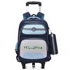 Children's Cartoon Schoolbag Primary School Students Climbing Stairs Large Capacity Dual-purpose Silent Detachable Pull Rod Bag