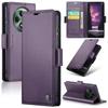 For Oppo Reno12 F 5G Leather Case CASEME 023 RFID Blocking 3 Card Slot Mobile Cover