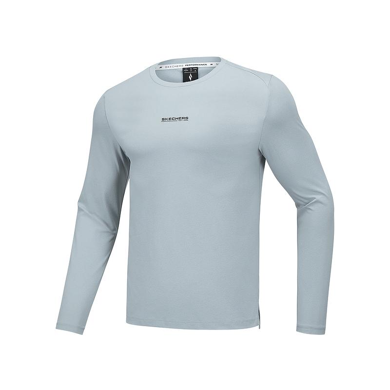 Skechers Comfortable Minimalist Versatile Long Sleeve T-Shirt Men tops Sandstone P225M143-001C