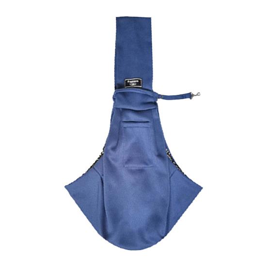 

Переноска-переноска с карманным безопасным крючком Сумка для домашних животных без помощи рук Дышащая переноска для мелких животных через плечо королевский синий