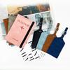 Orirya Passport PU Slim Bifold Travel Wallet with Luggage for International Travel and Business Lightweight and Includes Elastic Name Pink Case,