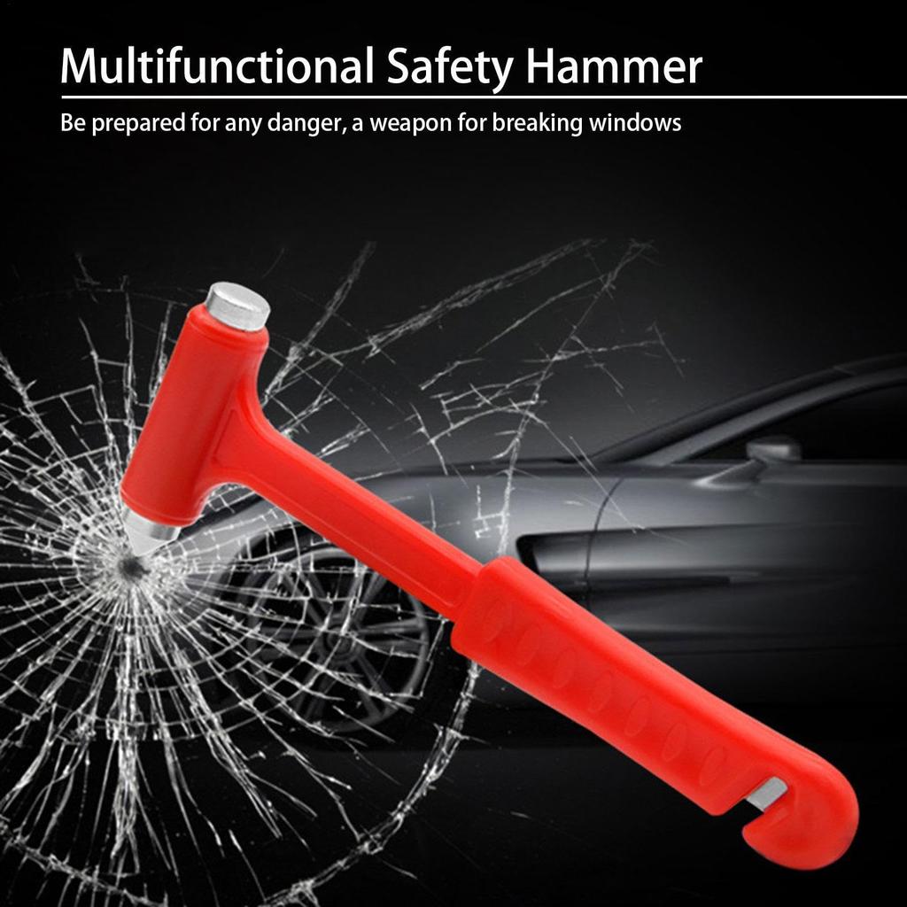 Car Escape Emergency Hammer - Car Safety Hammer, Seat Belt Cutter, Window Breaking Hammer,