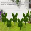 Shape Plants, Artificial Green Plants, Suitable For Easter Porch Decoration Outdoor Indoor