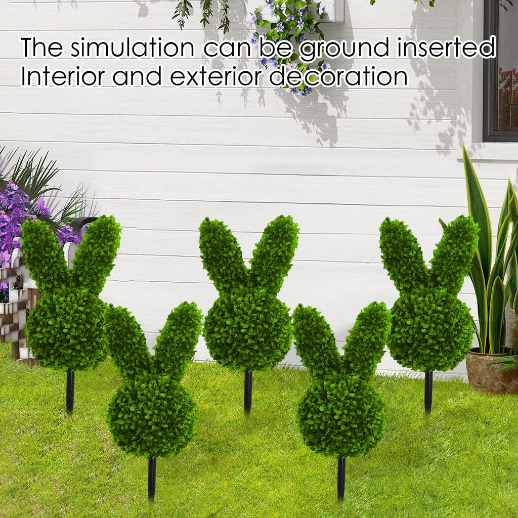 Shape Plants, Artificial Green Plants, Suitable For Easter Porch Decoration Outdoor Indoor