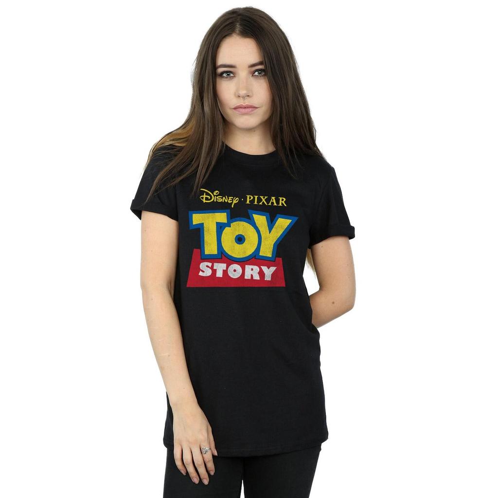 Toy Story Boyfriend-T-Shirt aus Baumwolle mit Logo für Damen