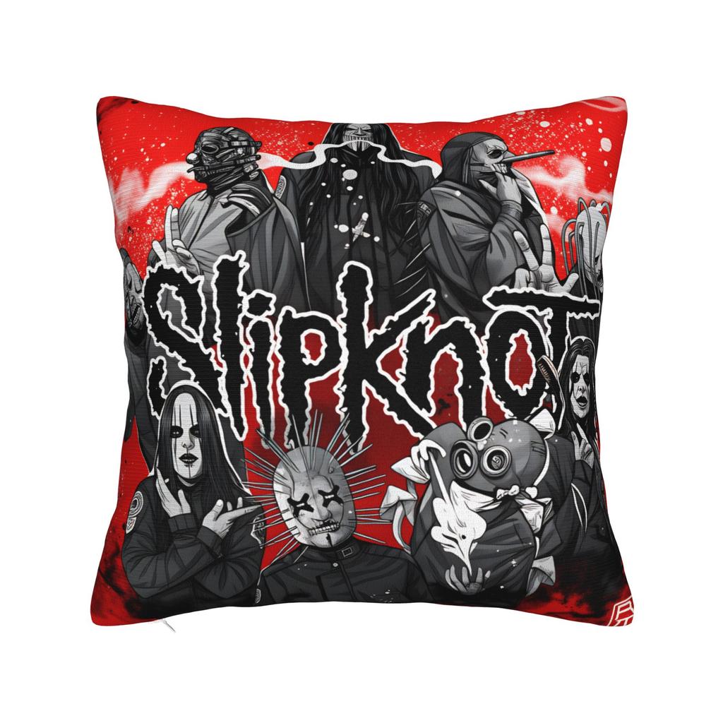 Slipknots Band Pillowcases Novelty Pillow Case For Sofa Couch Bed Living Room Comfy Pillow Cover