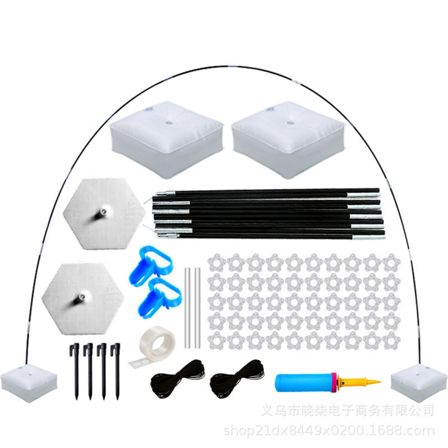 Balloon Arch Kit Adjustable Half Balloon Arch Stand Free Bending Shape Deformation Balloon Arch Frame with Water Fillable Base for Wedding Graduation A01