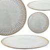 Talerz Obiadowy Ceramiczny Szary Grau