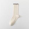Women's Autumn New Line of Light Yarn Wood Ear Lace Everything In The Tube Pile Socks