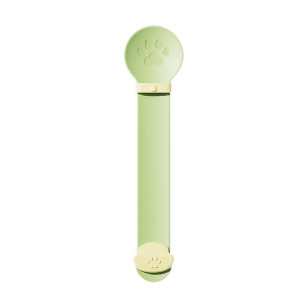 Cat Strip Squeeze Spoon Paw Shape Portable Lickable Cat Treats Spoon Multi Use Pet Food Spoon for Cat Kitten Puppy Wet Food