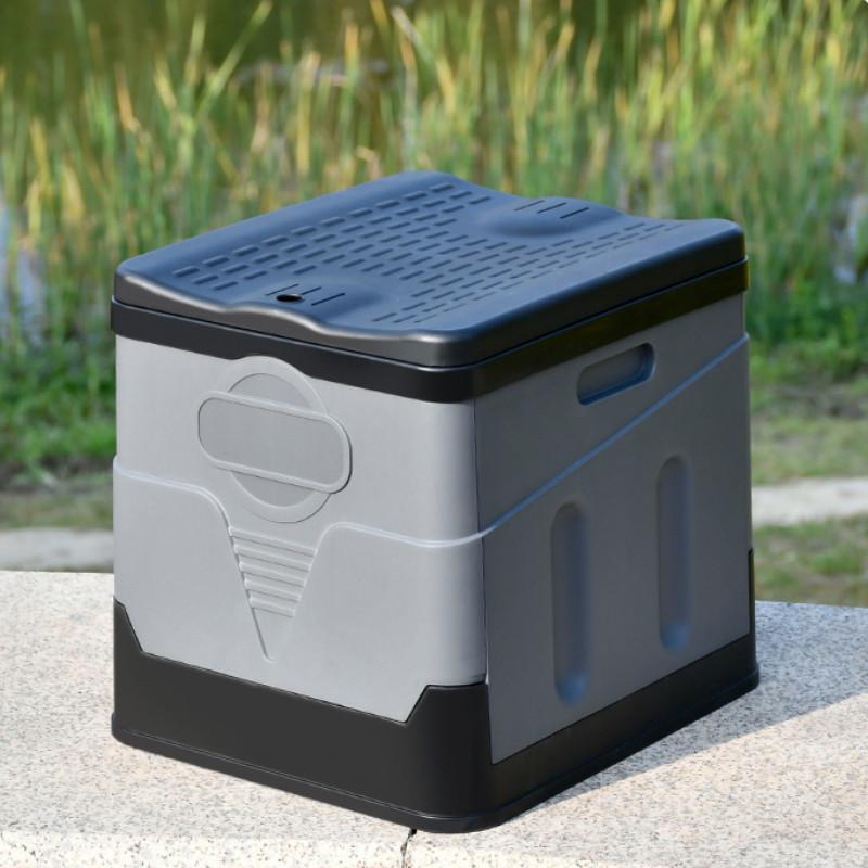 Přenosný skládací venkovní kemping Design potahu potahu sedátka Toaleta Opakovaně použitelná toaleta pro cesty autem na piknik