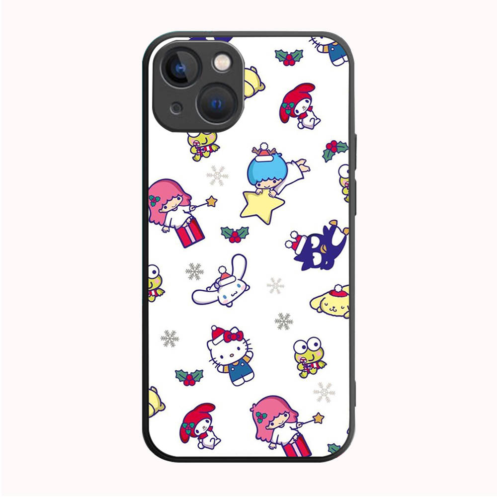 

B-52 Sanrio Рождественский черный чехол для OPPO A5 A9 A15 A16 A55 A94 A95 A96 Reno 6 7 8 10 5G Realme 7I 8I C30 C31 VIVO V23E V25 V27 Pro Y20S Y17S VIVO V29 капри