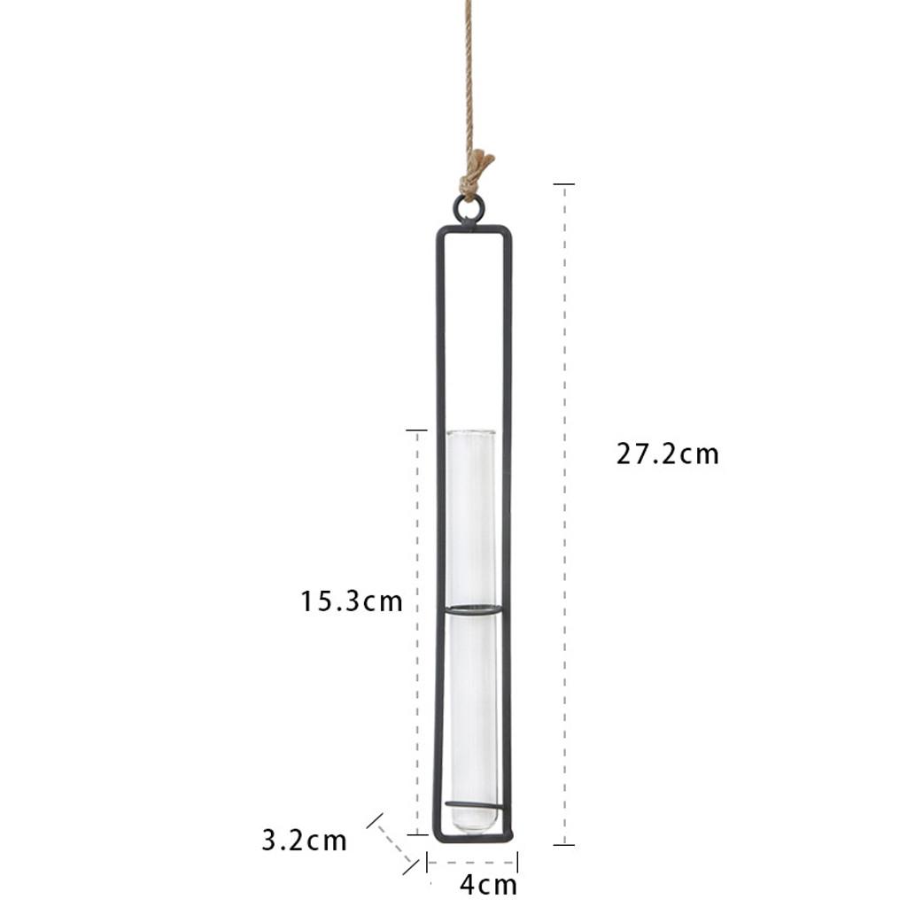 Klarglas-Reagenzglas-Blumenvasen, Wandbehang, Pflanzen-Terrarium-Behälter