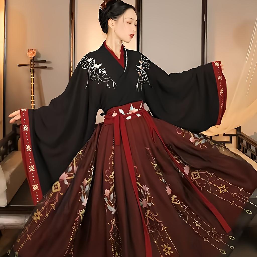 Chinese Traditional Hanfu Costume Woman Ancient Dress Oriental Princess Dress Lady Dance Wear Lady Chinese Ancient Clothes Dress Elegant Clothes