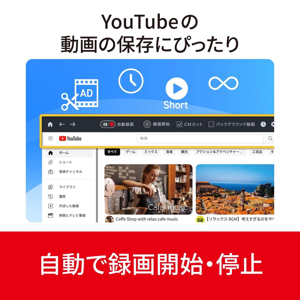 SourceNext Video Recorder Web Video Screen and with Commercial Youtube Windows Compatible B's Recording, Capture, Auto-Recording Cut,