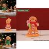 Christmas Gingerbread Man Christmas Party Resin Cartoon Festive Table Decor For Home And Gift
