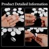 Adhesive Ceiling Hooks, 20pcs Round Self-Adhesive Ceiling Hooks Without Drilling Removable Transparent Wall Hanger for Festival Wedding Birthday