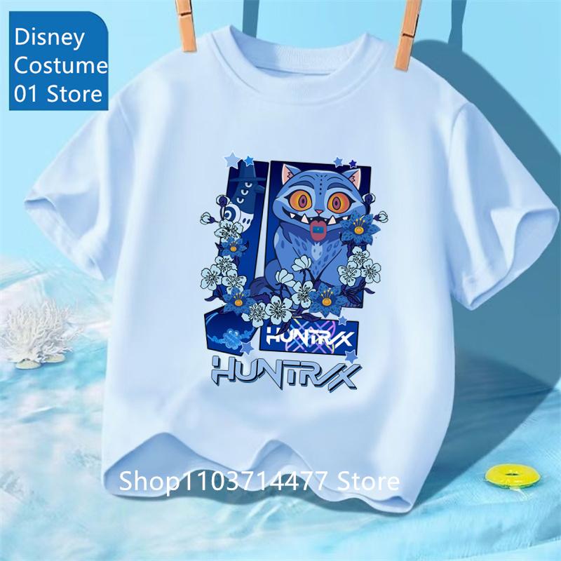 Hip Hop Kpop Lovci démonů Tričko kluk holky Vtipné Rumi Zoey Mira Trička Kreslené Korejské Ulzzang Dospívající Děti Crewneck Trička