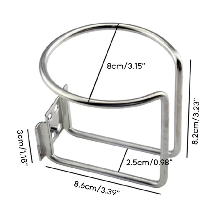 Stainless Steel Anti-corrosion Open Ring Marine Boat-Ship Yacht Water Cup Holder