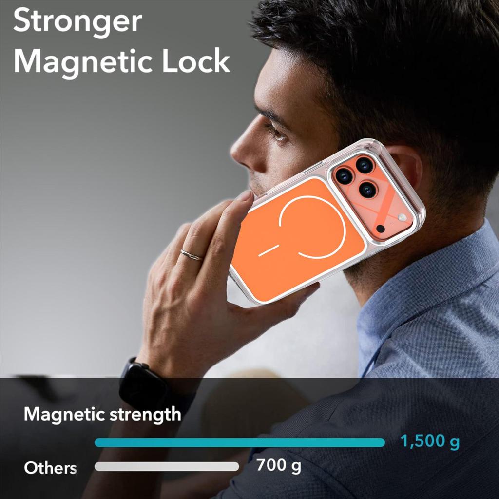 iPhone 17 Pro Max Bright Shadow Dual-Color Magnetic Case, Compatible with 16 Pro and Drop-Proof for 15.
