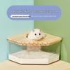 Large Acrylic Hamster Bathroom: Transparent Dual-Use Sand Basin for Bathing and Toilet