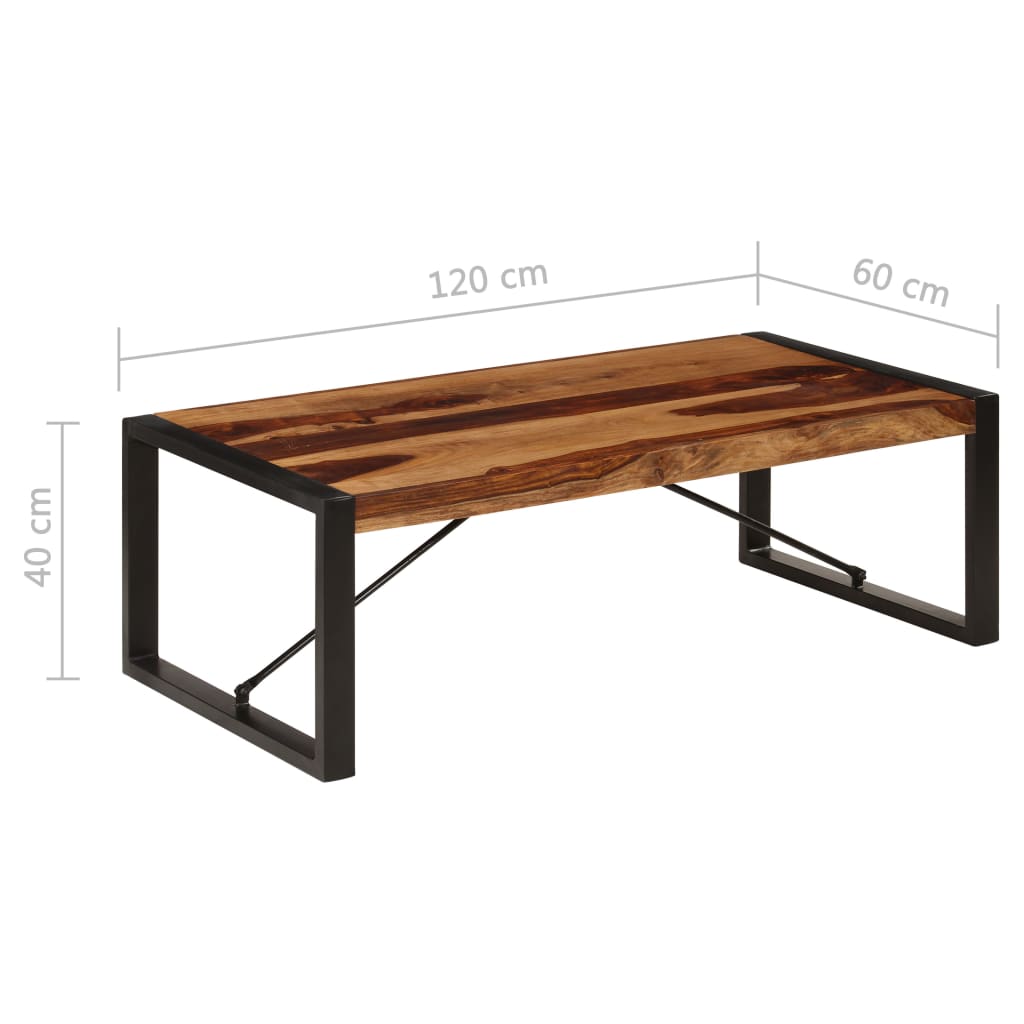 Coffee Table 120 x 60 x 40 cm Solid Acacia Wood