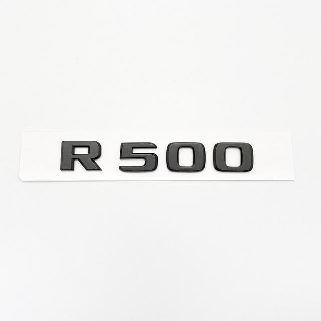 Glänzende schwarze Buchstaben R300 R320 R350 R400 R500 4Matic Emblem für Mercedes Benz Auto Kotflügel Kofferraum hinten W251 Logo Aufkleber