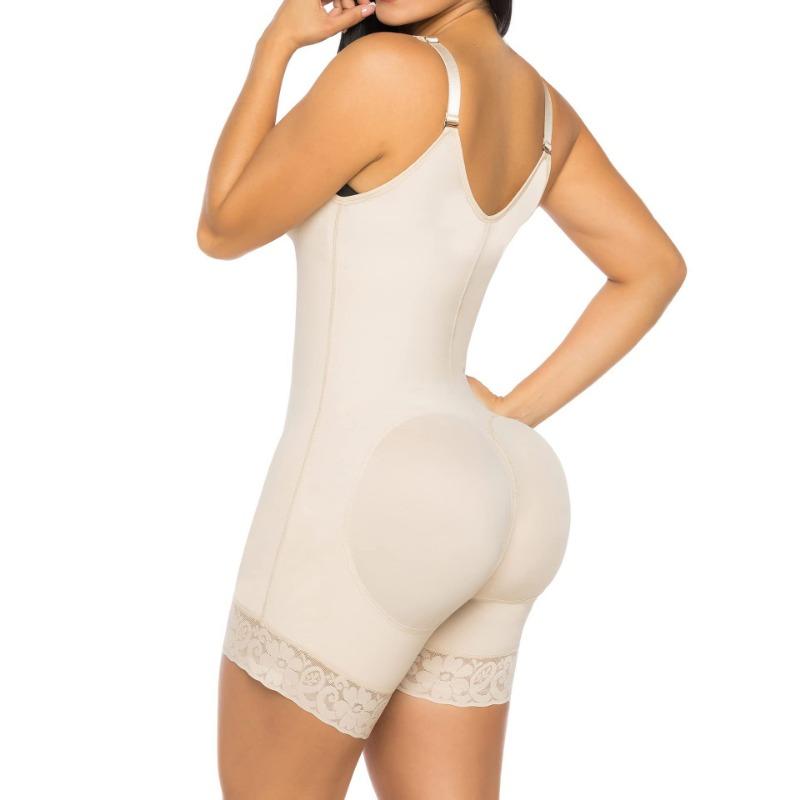 Women Waist Cincher Tummy Control Hip Lifting Mesh Shapewear Bodysuit