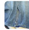 2025 Spring/Summer Front Slit High Waist Denim Midi Skirt - Light Blue, Retro Versatile