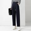 Fanzhen Women's High-Waist Loose Imitation Denim Harem Cropped Pants
