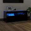 VidaXL TV Stand with LED Lights, Television Cabinet, Living Room TV Unit, Low Cabinet for Interior Living Room, 804383