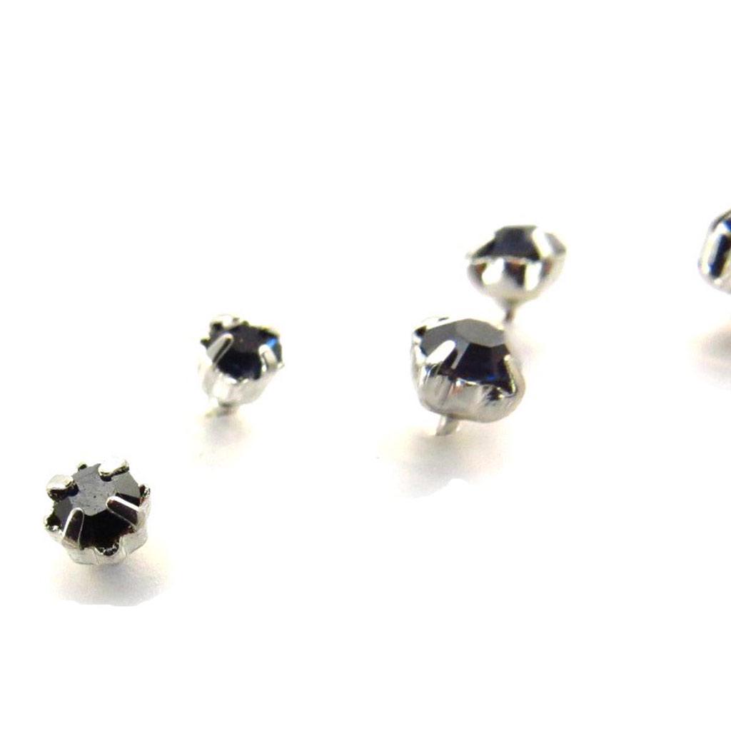Les Trésors De Lily [J6223] - 3 Pairs of Blue 'Cristal' Earrings