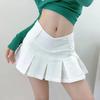 V-Waist Pleated High Waisted A-Line Mini Skirt – Sexy, College-Inspired Design