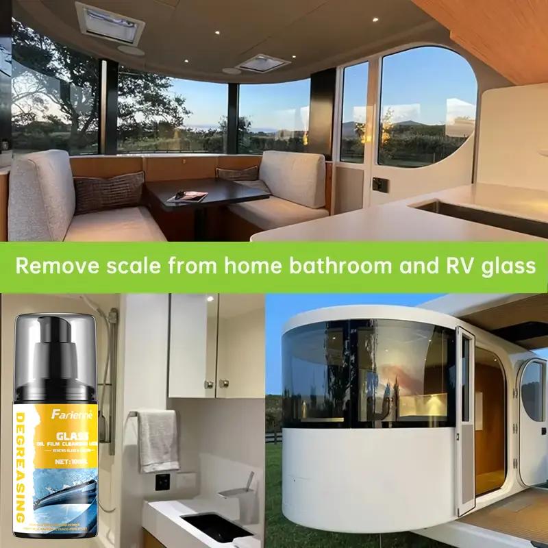 Bathtub Glass Refinishing Paste - Effective Product for Hard Water Spots On Shower Doors, Tiles, and Stainless Steel - Suitable