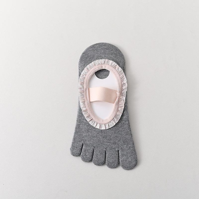 Five-finger Yoga Socks - Children's Spring/summer Sports Anti-slip Pilates Summer Split-toe Socks - Boat Socks