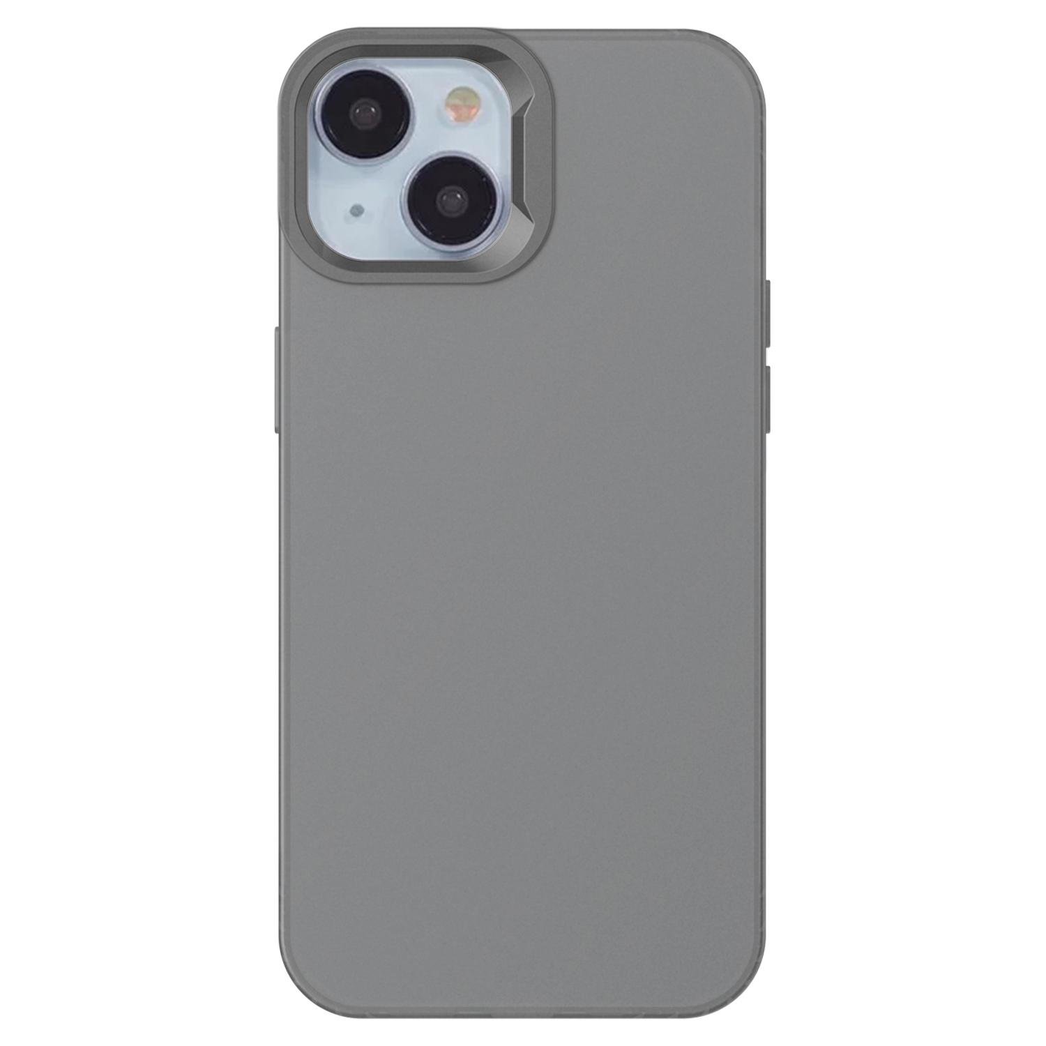 

KALEBOL KLB-TPU008 Чехол для iPhone 15 Прозрачный Матовый ТПУ Противоударный Чехол для Телефона A