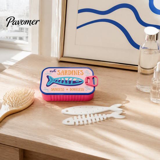 Plastic Jewelry Case Sardine Can Storage Box, Portable Anti-tangle Travel Case, Lightweight Retro Organizer for Necklaces And Earrings
