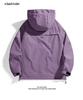 Unisex Windbreaker: Trendy Waterproof Hooded Jacket for Autumn and Spring