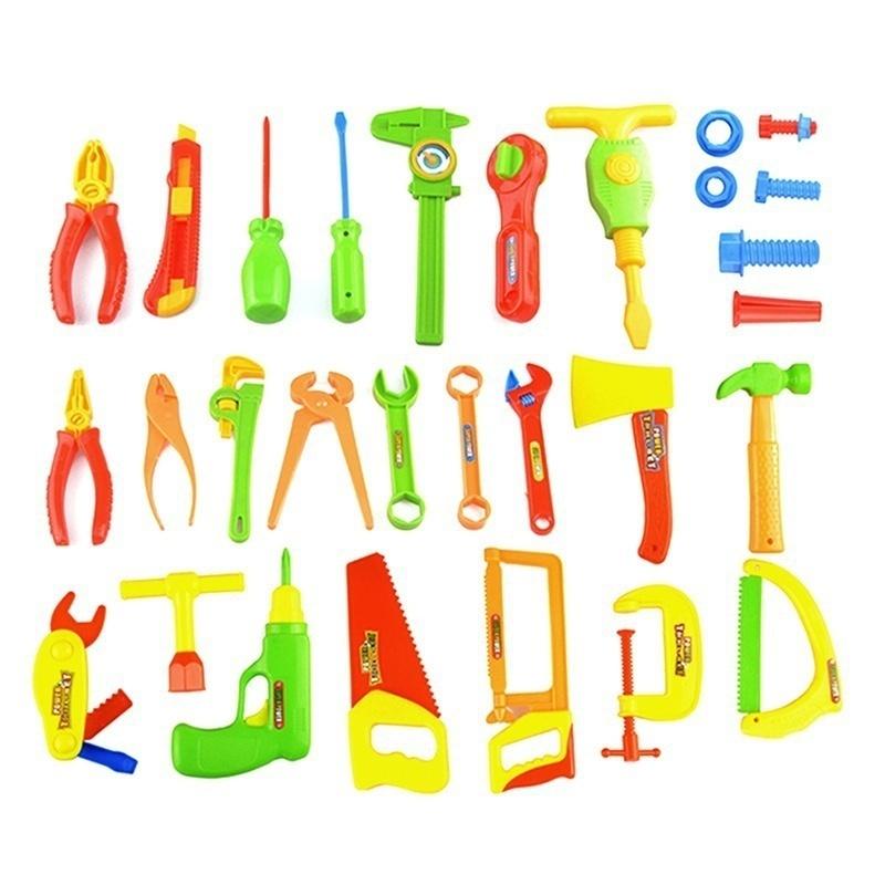 34 Pcs Repair Tools Set Boy Kid Toys Craftsman Pretend Play Fixing Skill