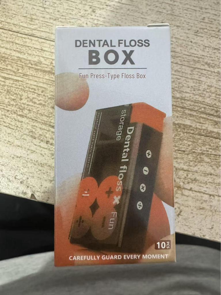 10-Piece Automatic Pop-Up Floss & Toothpick Storage Box