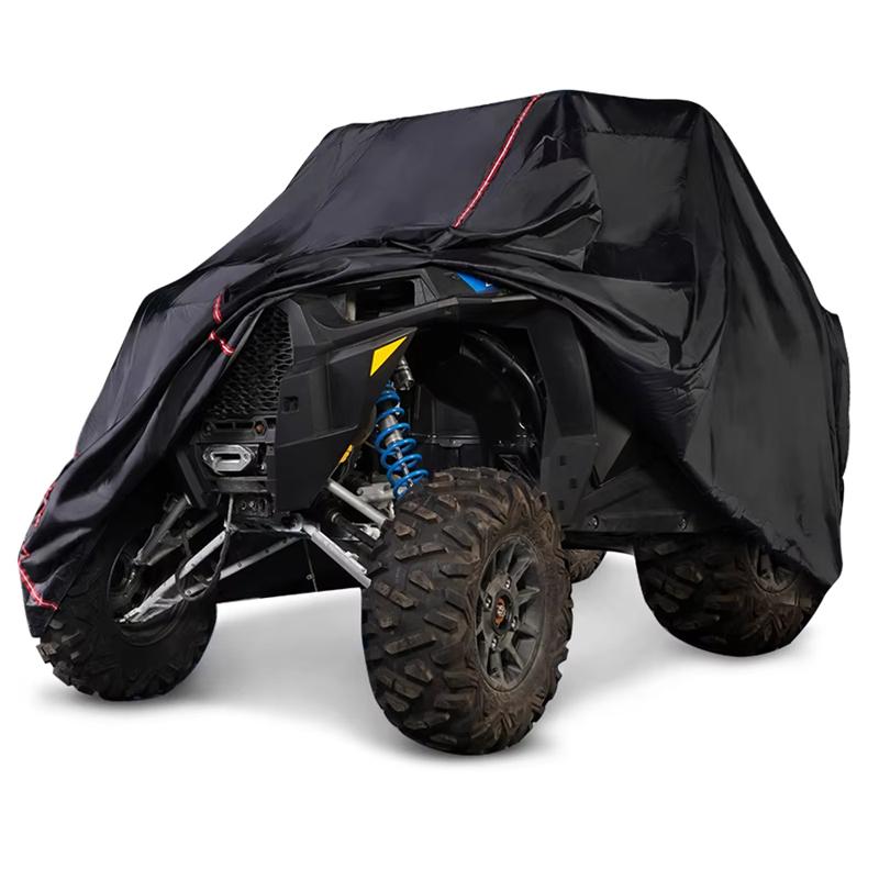 Quad Bike ATV Cover Universal 190T Waterproof Dustproof Motorcycle Vehicle Scooter Kart Motorbike Covers M L XL XXL XXXL Black