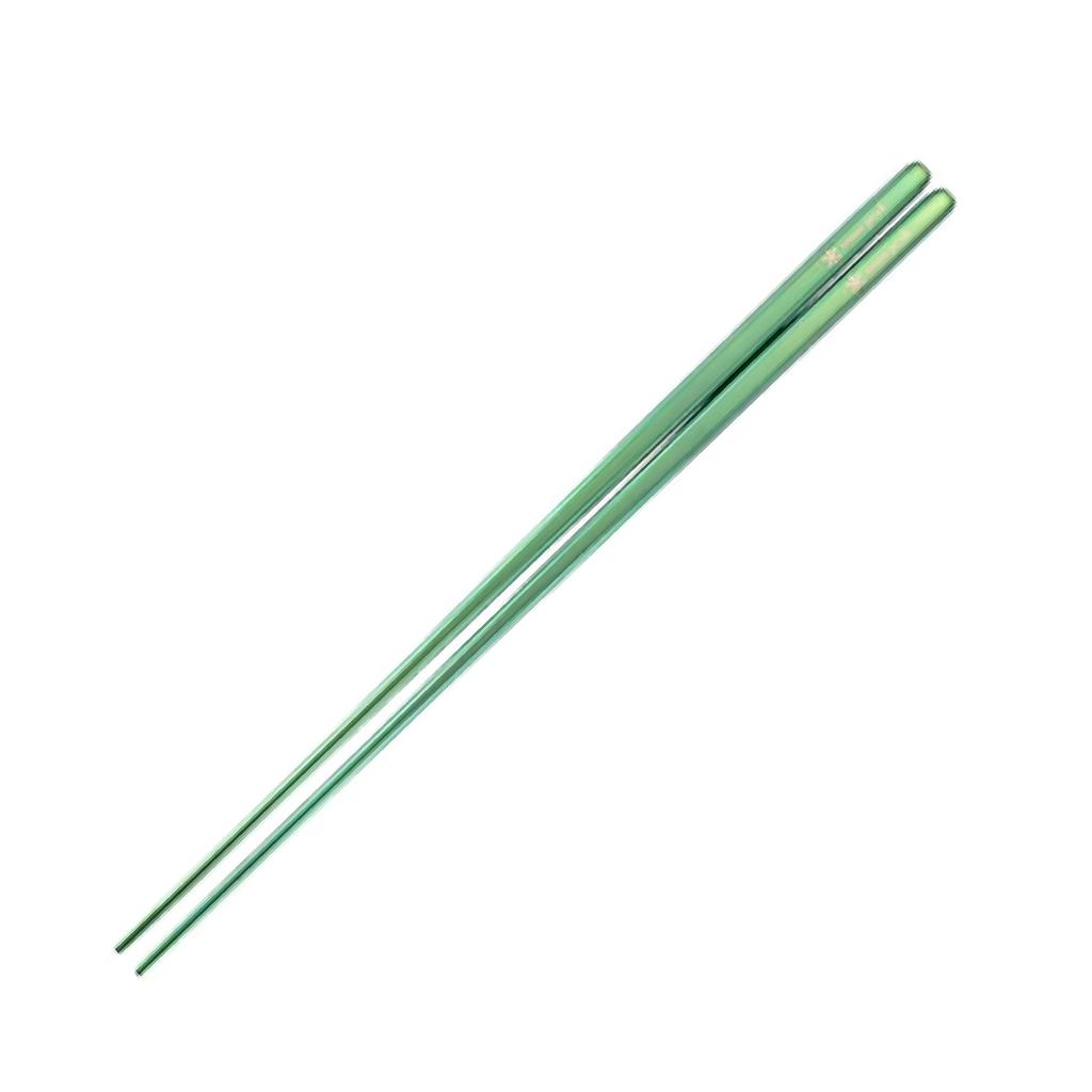 Snow Peak Titanium Tapered Chopsticks with Novelty Included (Green) (SCT-115-GR)