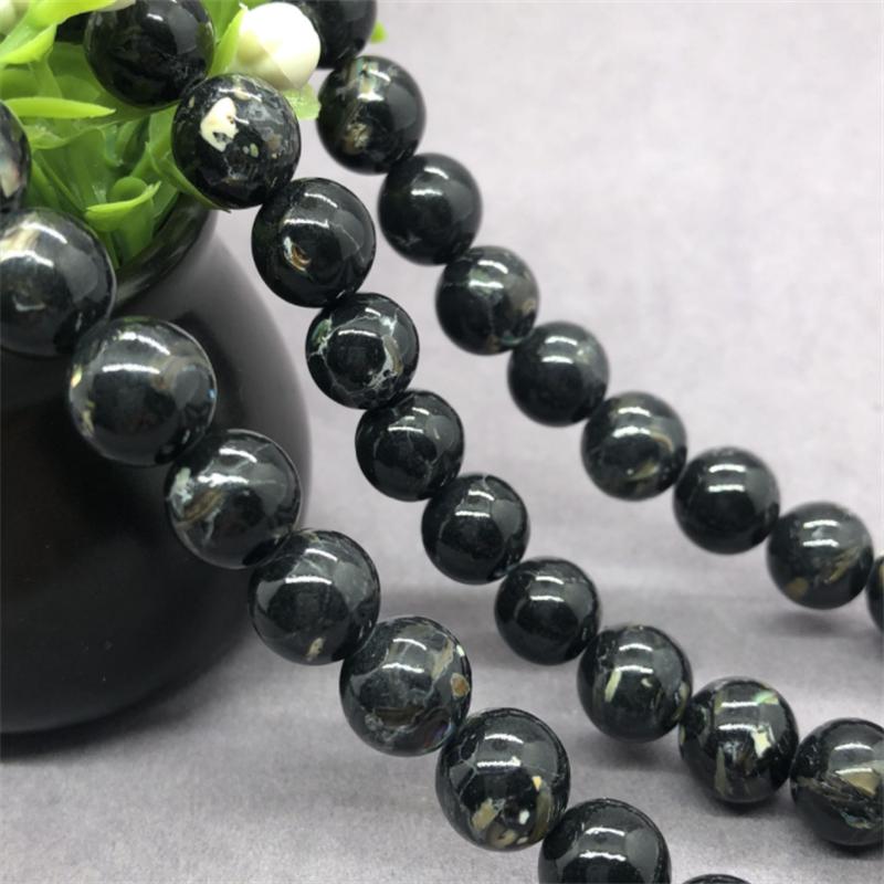 Round Loose Gold Thread Shell  Stone Spacer Beads for Jewelry Making DIY Charm Bracelet 6/8/10mm