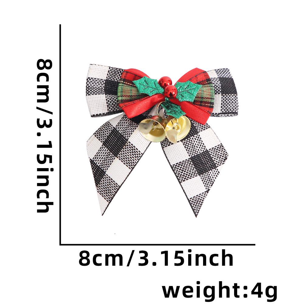 Mini Christmas Bow with Bells - Tree Ornament & Gift Box Decoration