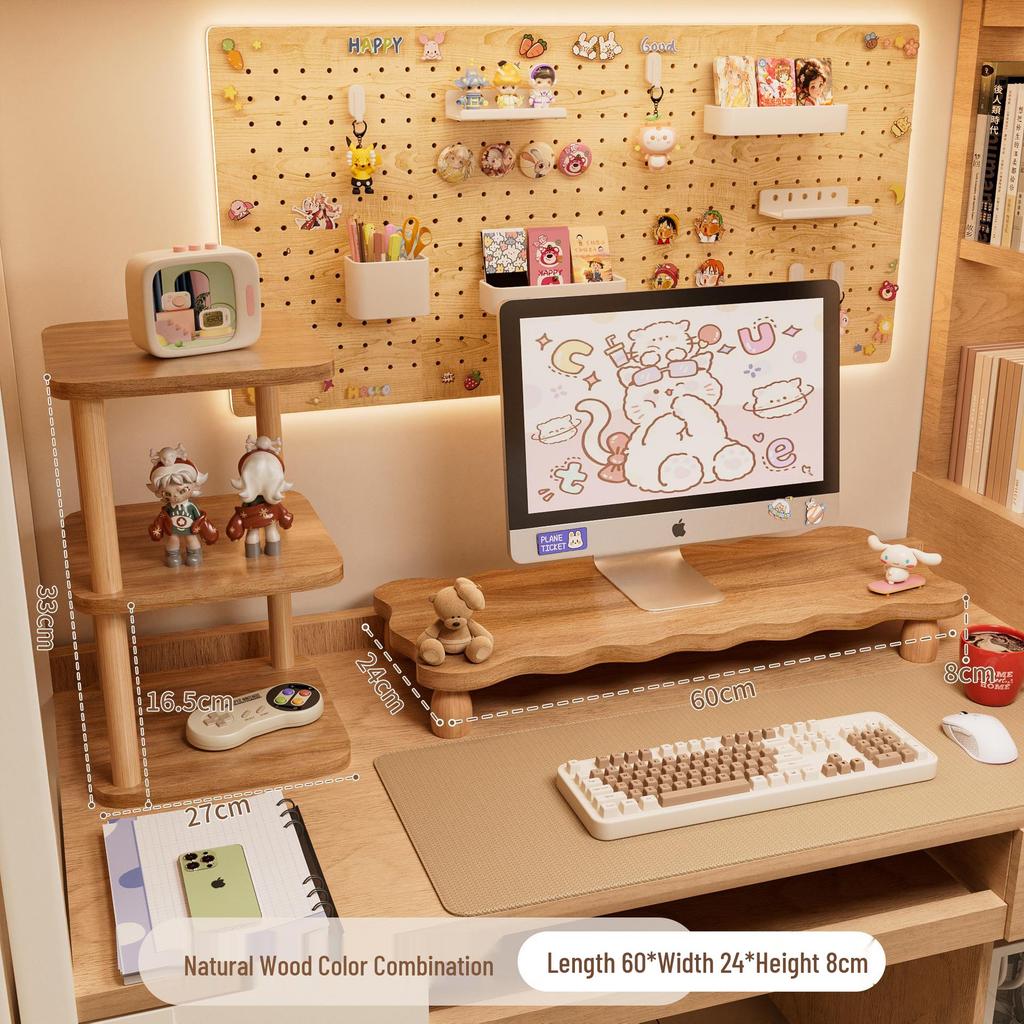 Desktop Monitor Stand & Keyboard Bracket