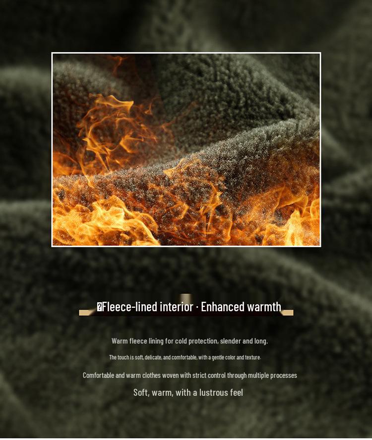 Herren Arbeitsjacke mit Kapuze aus reiner Baumwolle, Herbst/Winter, mit Samtfutter, Verdickt, Lockerer Schnitt, Übergröße, Stil 6836.