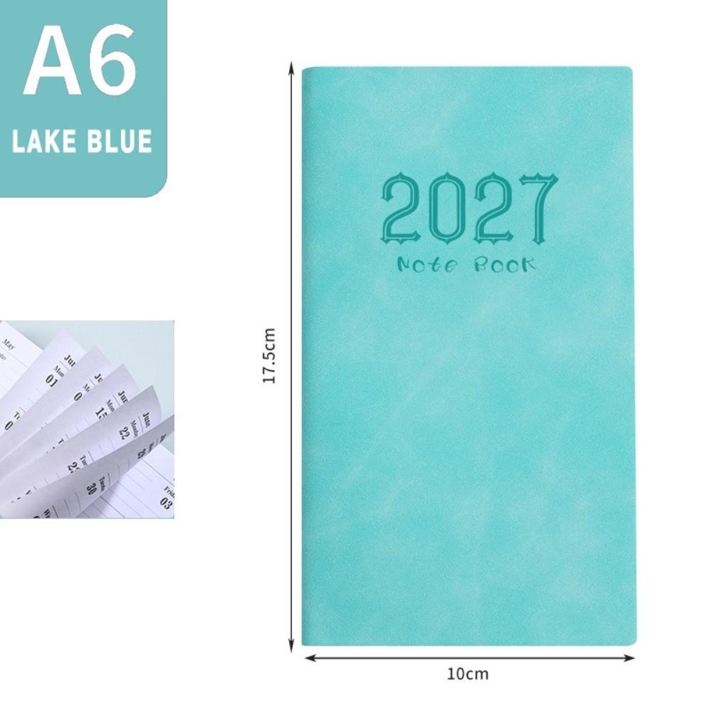 Pocket Design 2027 A6 Planner Notebook Portable Lightweight Daily Weekly Journal  Time Management
