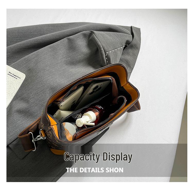 Women's 2025 Retro Bucket Bag: Versatile Vintage Handbag & Single Shoulder Crossbody with Classic Floral Design