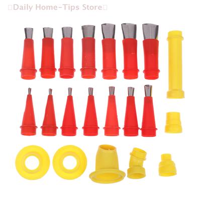 22Pcs/Pack 2026 New Stainless Steel Caulking Nozzle Glue Applicator Silicone Caulking Tools Sealant Sink Joint