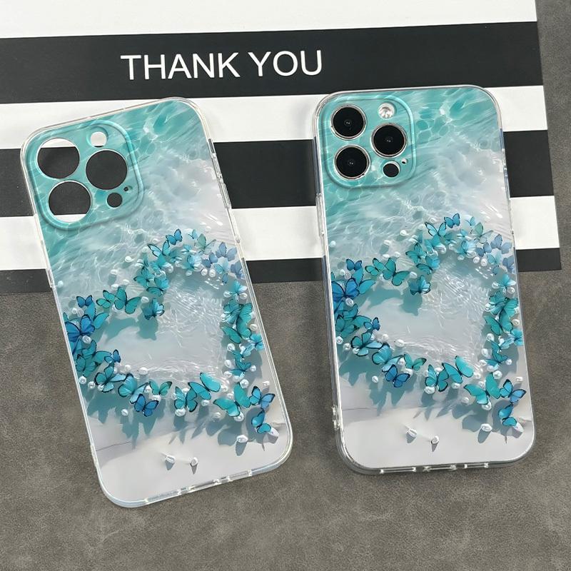 Custodia in Vetro Temperato Argentata Galvanizzata per Custodia iPhone per 11/12/13/14/15/16/17 Pro MAX